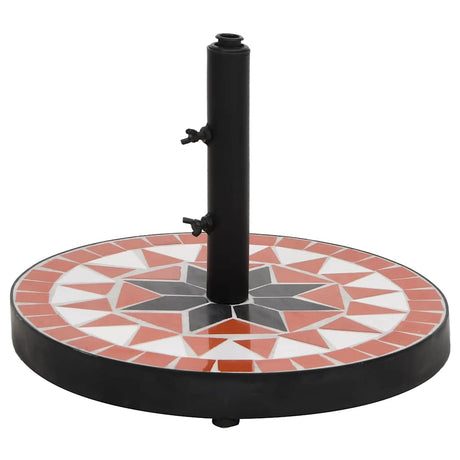 Vidaxx Parasol Base Round 12 kg Terracotta White