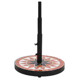 Vidaxx Parasol Base Round 12 kg Terracotta White