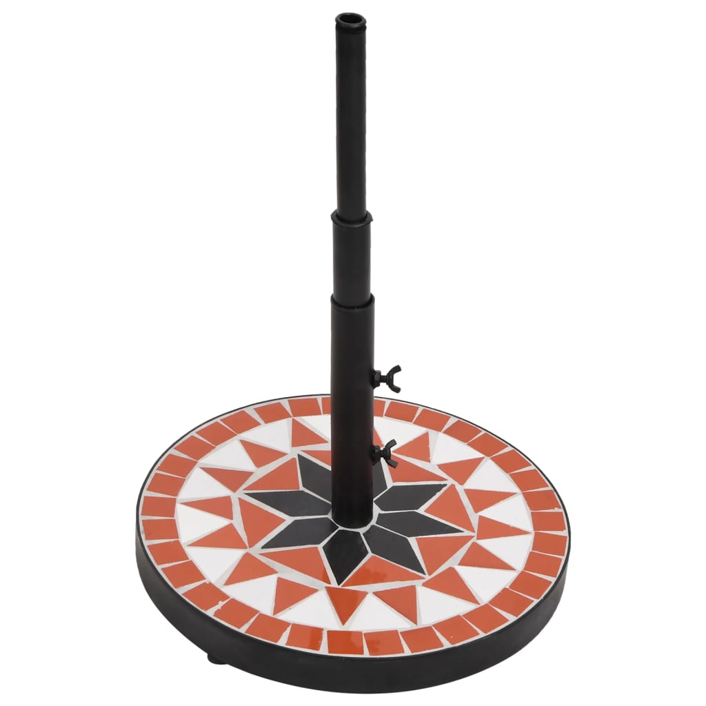 Vidaxx Parasol Base Round 12 kg Terracotta White
