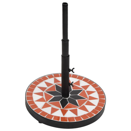 Vidaxx Parasol Base Round 12 kg Terracotta White