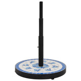Vidaxl Parasol Base Round 12 kg blå og hvid