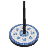 Vidaxl Parasol Base Round 12 kg blå og hvid