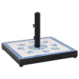 Vidaxx Parasol Base Square 12 kg blå og hvid
