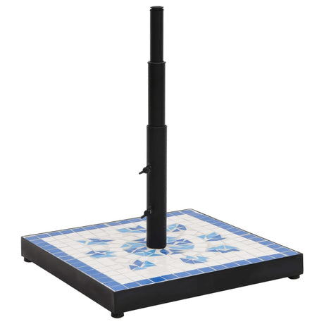 Vidaxx Parasol Base Square 12 kg blå og hvid