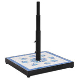 Vidaxx Parasol Base Square 12 kg blå og hvid