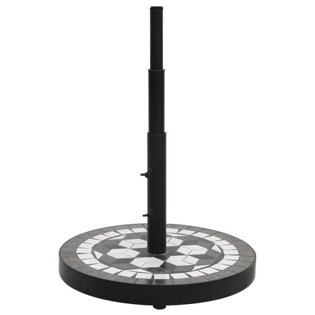 Vidaxl Parasol Base Round 12 kg sort og hvid