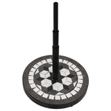 Vidaxl Parasol Base Round 12 kg sort og hvid
