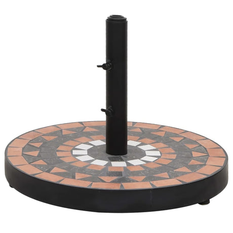 Vidaxx Parasol Base Round 12 kg Terracotta White