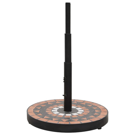 Vidaxx Parasol Base Round 12 kg Terracotta White