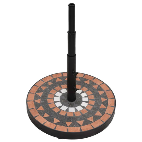 Vidaxx Parasol Base Round 12 kg Terracotta White