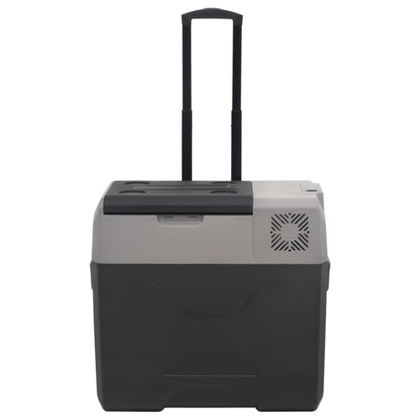 Vidaxx Cool Box med hjul og håndtag 50 L polypropylen sort og grå