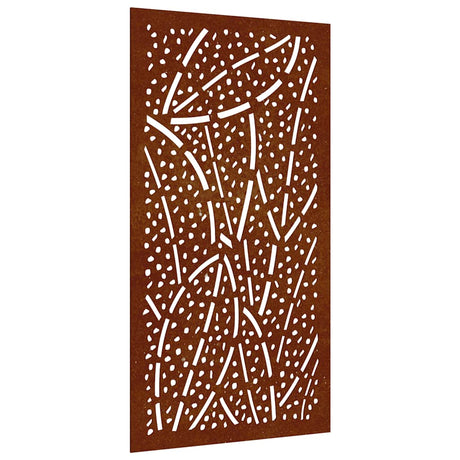 Vidaxxl vægdekoration haveblad design 105x55 cm corten stål