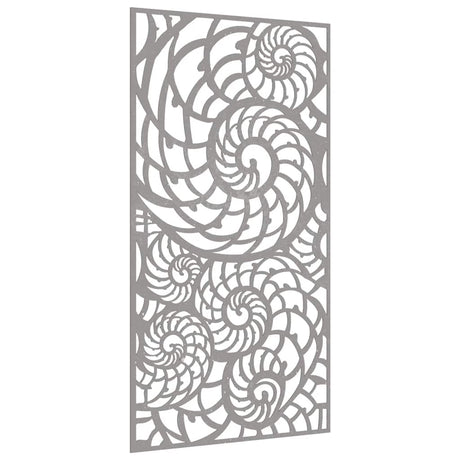 Vidaxxl vægdekoration haveskal design 105x55 cm corten stål