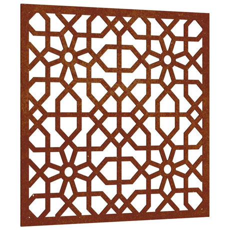 VidaXL vægdekoration have maurisk design 55x55 cm corten stål