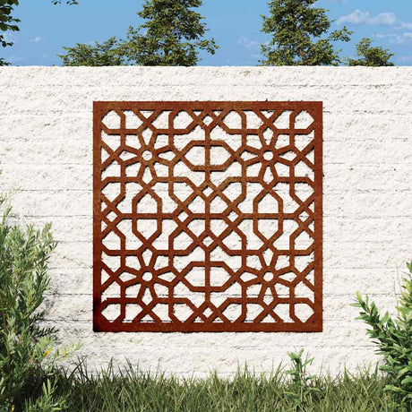 VidaXL vægdekoration have maurisk design 55x55 cm corten stål
