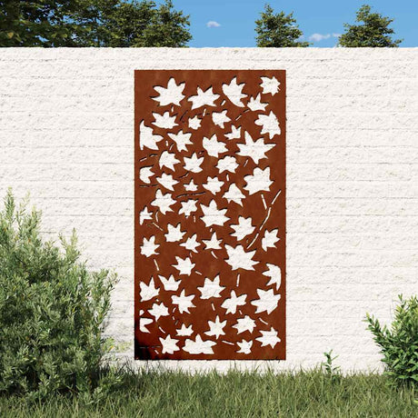 Vidaxx Wall Decoration Garden Maple Leaf Design 105x55 cm Corten Steel