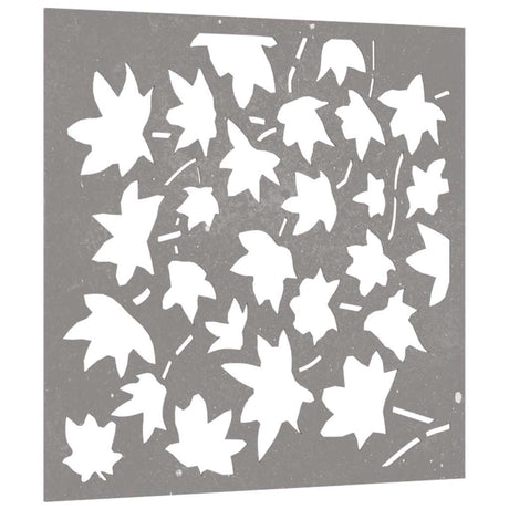 Vidaxl Wall Decoration Garden Maple Leaf Design 55x55 cm Corten Steel