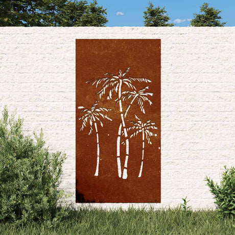 Vidaxx vægdekoration havepalme design 105x55 cm corten stål