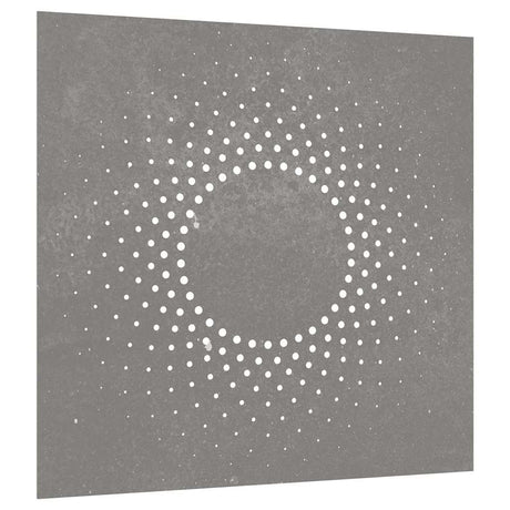 Vidaxl Wall Decoration Garden Sun Design 55x55 cm Corten Steel