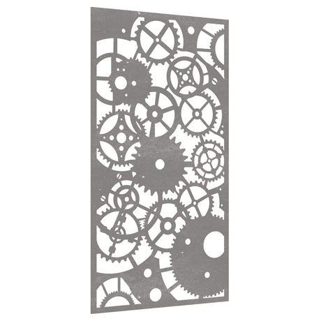 Vidaxxl Wall Decoration Garden Gear Design 105x55 cm Corten Steel