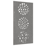 Vidaxxl Wall Decoration Garden Leaf Design 105x55 cm Corten Steel