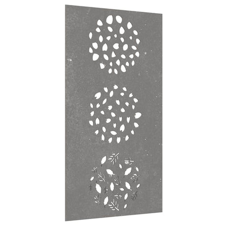 Vidaxxl Wall Decoration Garden Leaf Design 105x55 cm Corten Steel