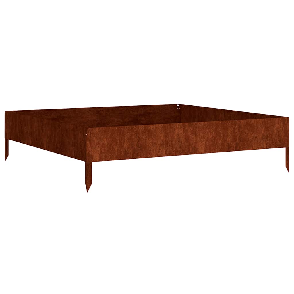 Vidaxx planter hævet 100x100x26 cm corten stål