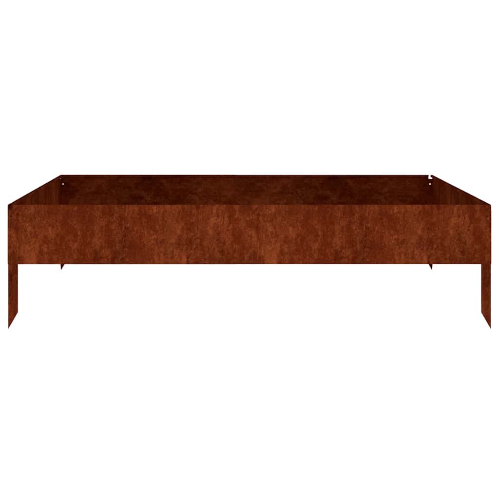 Vidaxx planter hævet 100x100x26 cm corten stål