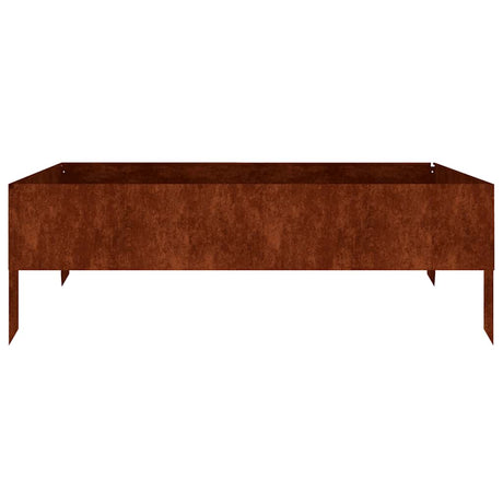 Vidaxx planter hævet 100x100x33,5 cm corten stål