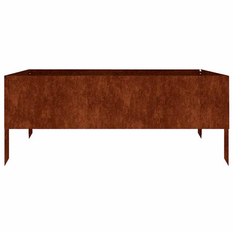 Vidaxl Planter hævede 100x100x41 cm Corten Steel