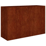 VidaXL plantekasse hævet 120x40x80 cm cortenstål