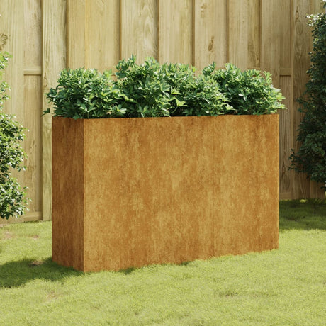VidaXL plantekasse hævet 120x40x80 cm cortenstål
