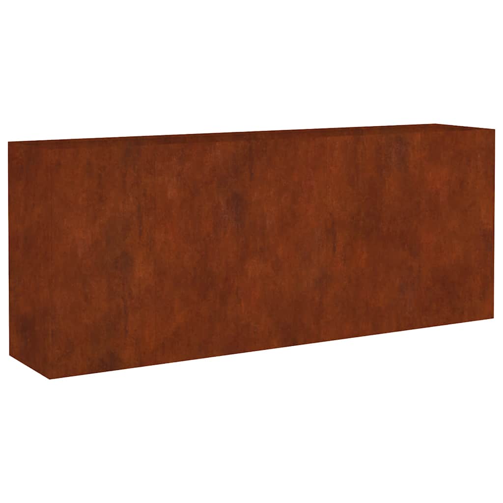 VidaXL plantekasse hævet 200x40x80 cm cortenstål