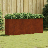VidaXL plantekasse hævet 200x40x80 cm cortenstål