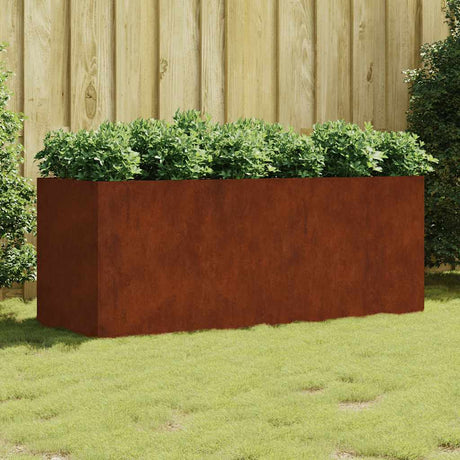 Vidaxl Planter hævet 200x80x80 cm Corten Steel