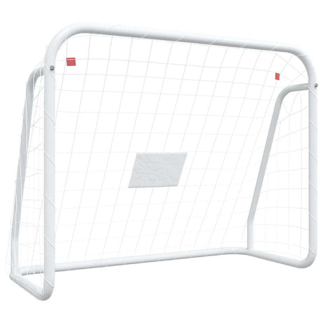 Vidaxx fodboldmål med Net 125x96x60 cm stål og polyester hvid