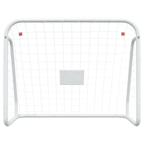 Vidaxx fodboldmål med Net 125x96x60 cm stål og polyester hvid