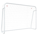 Vidaxx fodboldmål med NET 214X75X152 cm stål og polyester hvid