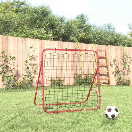 Vidaxl Fodboldbukseback Rebounder Justerbar 96x80x96 cm stål og PE