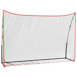 Vidaxl Golf Training Network 305x91x213 cm polyester sort og rød