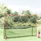 Vidaxl Golf Training Network 305x91x213 cm polyester sort og rød