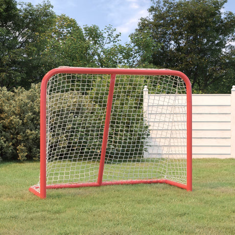 Vidaxx Hockey Mål 183x71x122 cm polyester rød og hvid
