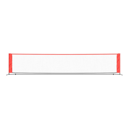 Vidaxl Tennisnet 500x100x87 cm polyester sort og rød