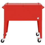 Vidaxx Cool Box on Wheels 92x43x89 cm rød