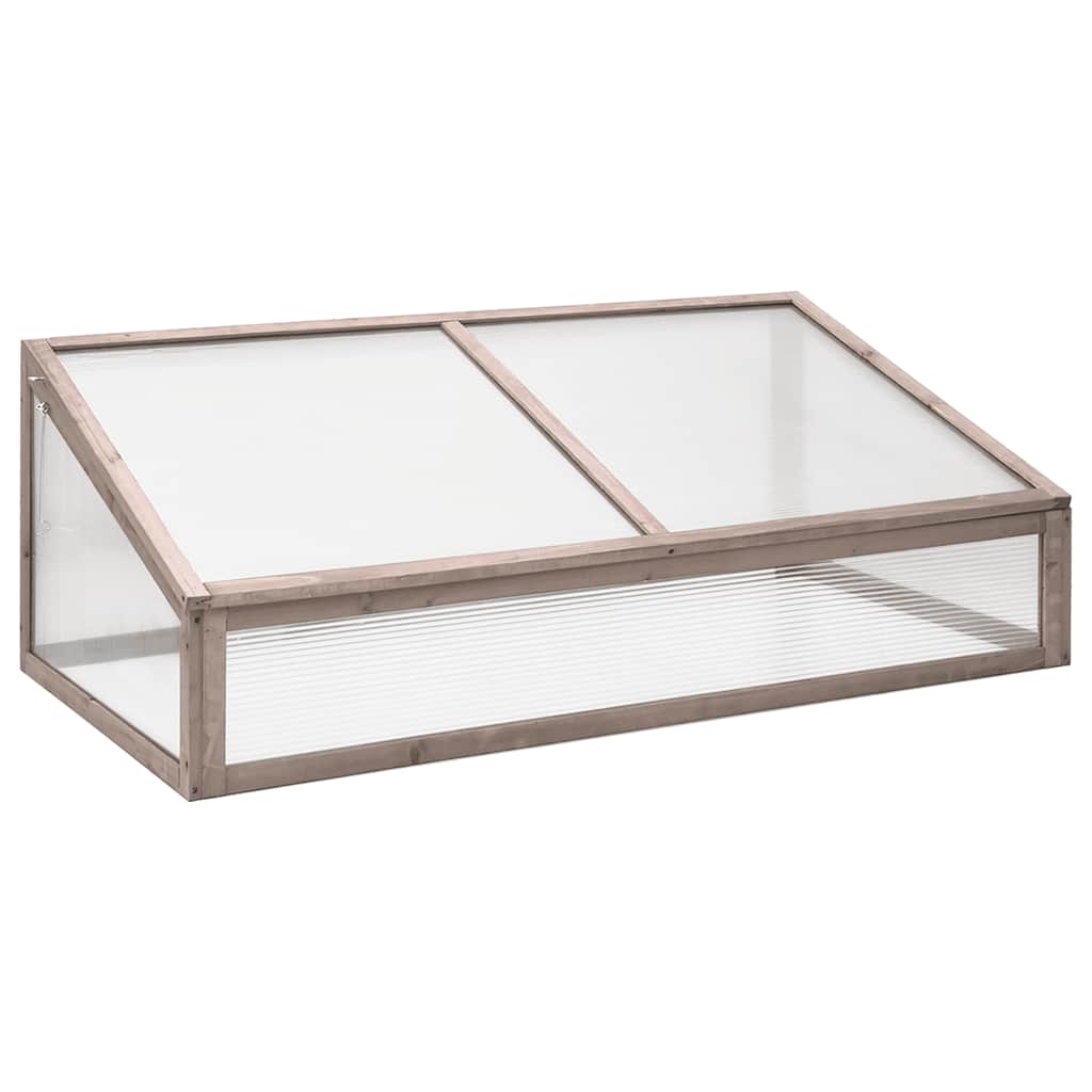 Vidaxx drivhus 110x56x39 cm gråt fyrretræ
