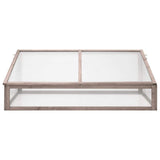 Vidaxx drivhus 110x56x39 cm gråt fyrretræ