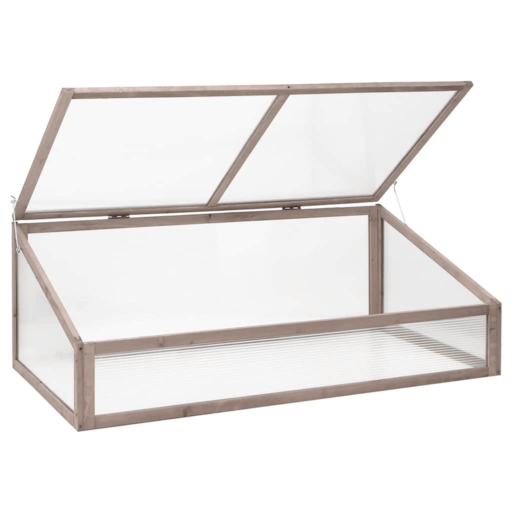 Vidaxx drivhus 110x56x39 cm gråt fyrretræ