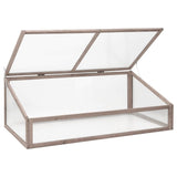 Vidaxx drivhus 110x56x39 cm gråt fyrretræ