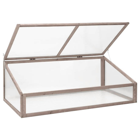 Vidaxx drivhus 110x56x39 cm gråt fyrretræ