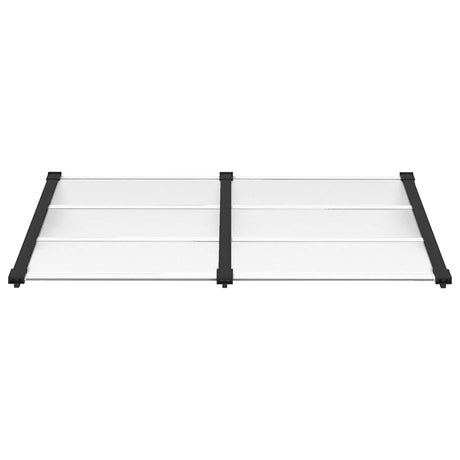 Vidaxx Dørbaldakin 152,5x90 cm polycarbonat sort og gennemsigtig